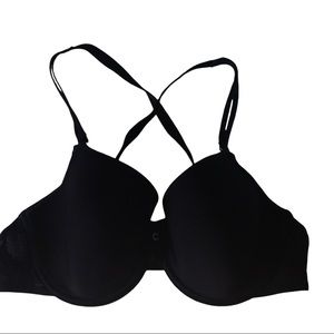 Chantel black underwire bra